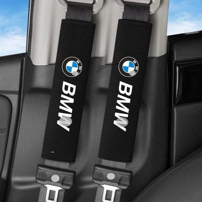 2 pieces suitable for BMW car seat belt shoulder pad accessories, black/red Foto 1 de 4