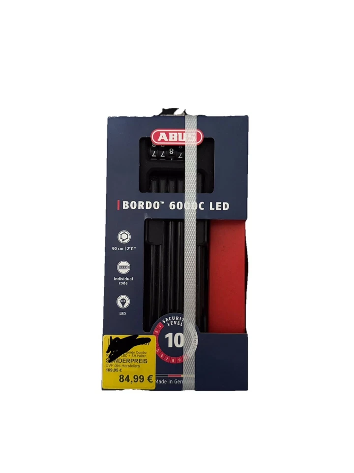 ABUS Bordo 6000C LED Faltschloss - neu, OVP, 90 cm - Bild 1 von 1