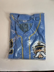 Camiseta de los Capitanes del Condado de Lake Azul Triston McKenzie #24 Liga Menor XL Nueva - Imagen 1 de 9