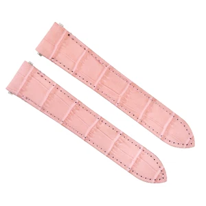 21MM LEATHER WATCH STRAP BAND FOR CARTIER SANTOS WSSA0018 QUICK RELEASE PINK - Picture 1 of 5