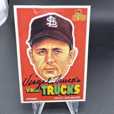 Virgil Trucks Signed 1998 St. Louis Browns Heads Up Autograph - Image 1 of 3