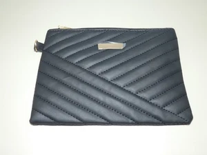 Ladies handbag clutch bag Black with hand strap size 16cm x 22cm (T213) - Picture 1 of 4