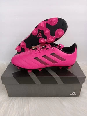 Adidas Youth Golleto VIII Firm Ground  Soccer Cleats GW6163 Pink/Black Sz  5,5.5 - Image 1 of 4