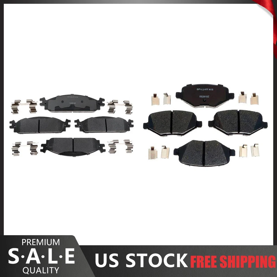 For 2010 2009 Lincoln MKS Front & Rear R-Line Ceramic Brake Pads - Raybestos - Imagem 1 de 4