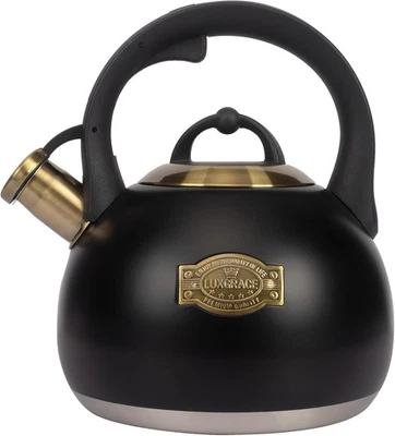 Whistling Stovetop Tea Kettle Grade Stainless Steel, Hot Water Fast to Boil for - Image 1 of 4