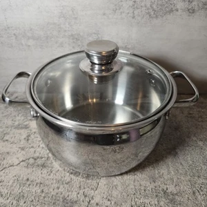 Belgique Tools of the Trade Classique Zuppiera Inox 3 QT con Coperchio in Vetro - Foto 1 di 6