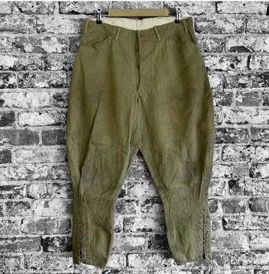 Pantalones Jodhpurs de motocicleta de caballería china militar de Estados Unidos de colección de la Primera Guerra Mundial 1920 43 a 52 Foto 1 de 4