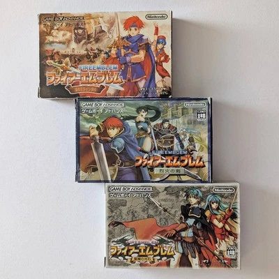 GBA Fire Emblem Set  6 7 8 W/Box Instruction Gameboy Advance Fire Emblem Japan - Image 1 of 4