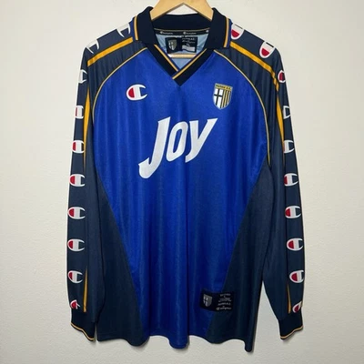 Parma 2001-2002 Training Long Sleeve Jersey | Vintage Soccer XL - Image 1 of 3