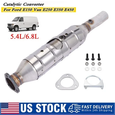 Catalytic Converter For Ford E150 E250 E350 E450 5.4L 6.8L 1997 1998 1999-2005 - Image 1 of 4