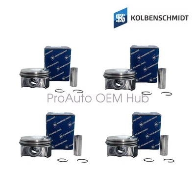 4x 06H107065AM KS OEM Pistons&Rings For AUDI A4 Quattro 2010-2011 Q5 2009-2011 - Imagem 1 de 4