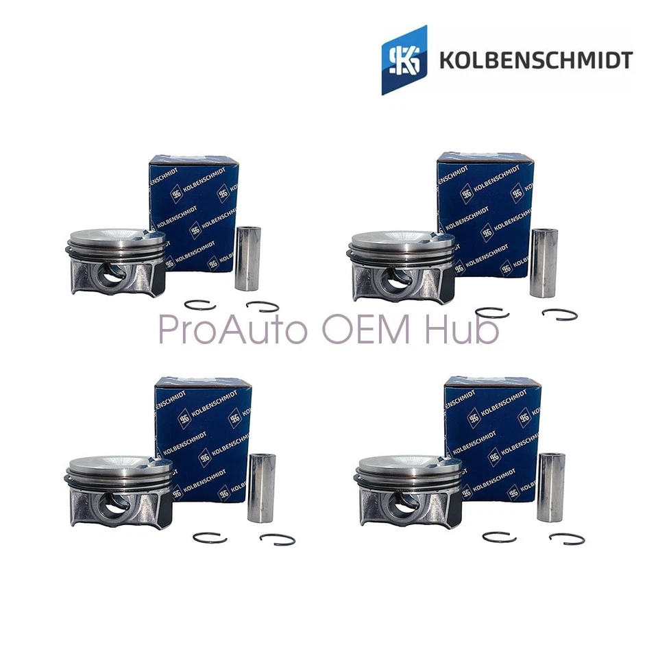 4x 06H107065AM KS OEM Pistons&Rings For AUDI A4 Quattro 2010-2011 Q5 2009-2011 Foto 1 de 4