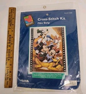 Disney's FILM STRIP Cross Stitch Kit Mickey Unlimited #113438 Leisure Arts NEW - Picture 1 of 3