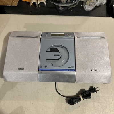 Philips  Micro Stereo System MCM275 CD Radio w/ Speakers MP3   NO Remote - Image 1 of 4