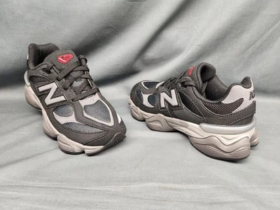 New Balance Boys 9060 Sneakers PC9060BK Suede Black Grey Size 2 NEW NO BOX! - Image 1 of 4
