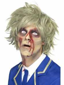 Zombie Tomba Horror Spaventoso Parrucca Grigio Adulto Halloween UOMO Costume