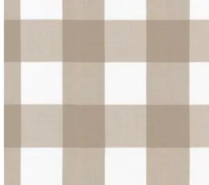 Large Kitchen Gingham in Doeskin Supplier Robert Kaufman Designer Elizabeth Har - Picture 1 of 5