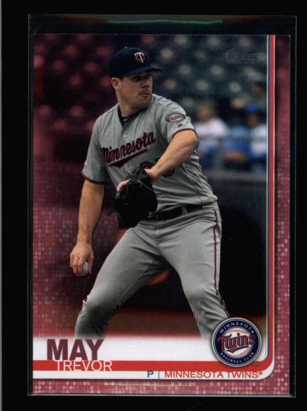 TREVOR MAY 2019 TOPPS UPDATE #UH196 MOTHER'S DAY PINK PARALLEL #09/50 AY8955 - Image 1 of 1