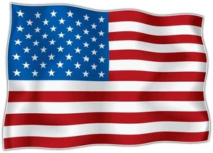 Lot de 10 x AUTOCOLLANT STICKER drapeau USA AMERICAIN ETATS UNIS Moto Voiture - Afbeelding 1 van 1