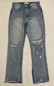 Women’s Girls Vervet Los Angeles Denim Blue Jeans 100% Cotton EUC Size 25 - Picture 1 of 8