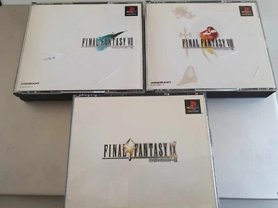 Playstation 1 PS1 Final Fantasy 7,8,9 Japan NTSC-J Complete Box and Manual - Photo 1/3