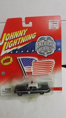 Johnny Lightning American Heroes 1959 DeSoto-Police Bonus Window Cling Foto 1 de 4