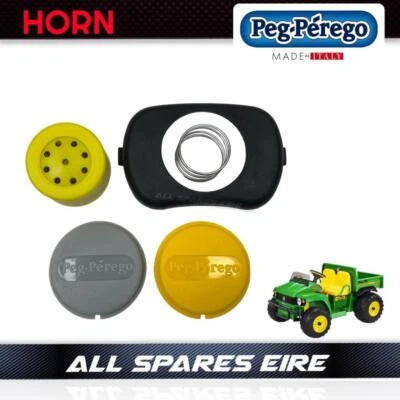 PEG PEREGO STEERING WHEEL HORN ASSEMBLY FITS JOHN DEERE GATOR & GAUCHO - Image 1 of 4