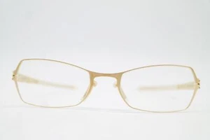 Brille IC! Berlin cassiopaya Gold Eckig Brillengestell eyeglasses Neu - Picture 1 of 6