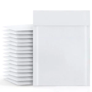 500 #0 6.5x10 WHITE KRAFT BUBBLE MAILERS PADDED ENVELOPE 6.5 x 10 - Picture 1 of 5