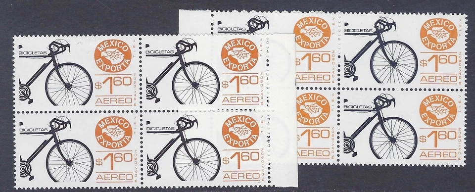 EMISIÓN EXP $1.60 "BICICLETAS" Tonos 2B4 SC#C491-Ex#67 PPR #4 (E122b)* Foto 1 de 1