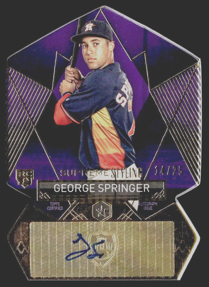 MLB 2014 Supreme RC ジョージスプリンガー ルーキーオート MLB 2014 Supreme RC ジョージスプリンガー ルーキーオート 2014