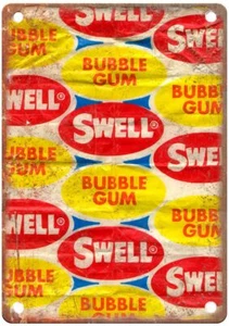 Vintage Bubble Gum Candy Wrapper Reproduction Retro Look Metal Sign N628 - Picture 1 of 2