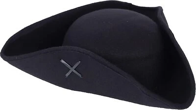 Pirate Hat for Adults Men and Women Tricorn Costume Hat - Image 1 of 4