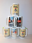 6 Coors Banquet Beer 16 Ounce Insulated Mug ThermoServe USA Stein Cup Beer 6/99