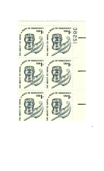  UNITED STATES 1 Cent THE ABILITY TO VOTE 6 Block Stamps - Image 1 of 1
