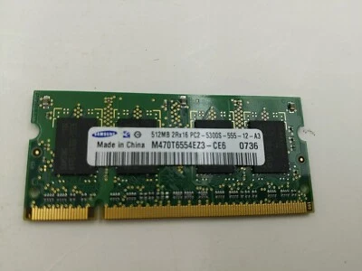 Samsung M470T6554EZ3-CE6 Hynix  Infineon 667MHz PC2-5300S DDR2 RAM - Image 1 of 4