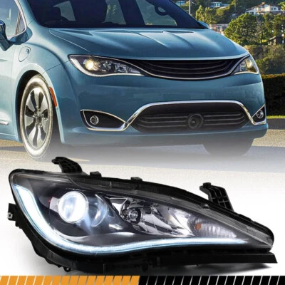 For Chrysler Pacifica 2017-2020 Halogen Headlight DRL LED Lamp Passenger Right Foto 1 de 4