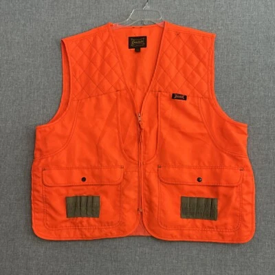 Gamehide Men's 2XL Hunting Wear Vest Orange Sleeveless Full Zip Polyester Quilte - Image 1 of 4