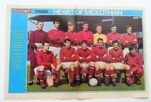 HEARTS FOOTBALL TEAM POSTER 1969/70 SEASON 18" x 12" - Picture 1 of 1