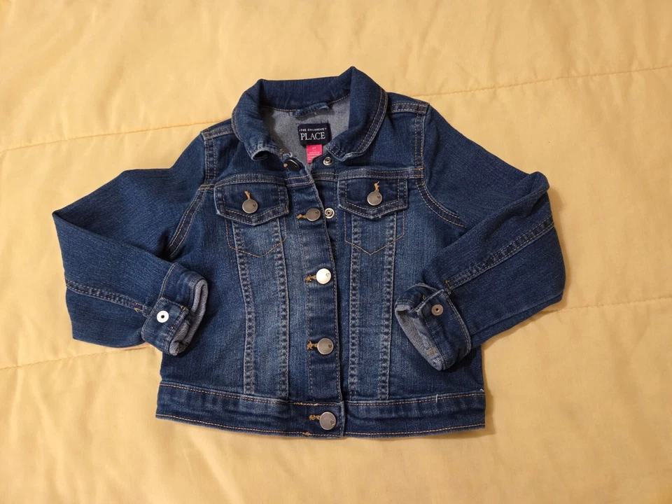 Девочек sz 5T детей место синий джинсовой ткани Jean куртка новый - Изображение 1 из 1