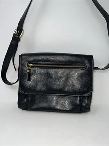 Relic Brand Quality Faux Leather black Messenger Crossbody Purse EUC! - Picture 1 of 12