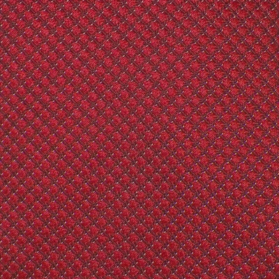EMPORIO ARMANI Mens Red Burgundy MICRO GRID Woven Silk Tie Italy NWT - Image 1 of 3