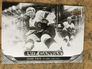 SHANE PINTO 2024-25 UD Ser 2 Hky CANVAS Black & White Variant SSP #C177 Senators - Picture 1 of 2