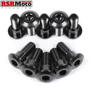 Tornillos de rotor de disco de freno delantero de titanio para Suzuki Bandit GSF 1250, 2007-2017, negro - Imagen 1 de 3