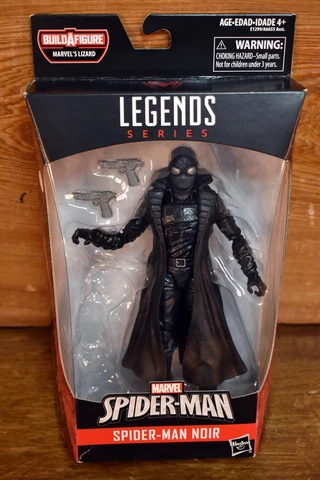 2017 Marvel Legends Spider-Man Noir 6" Action Figure Lizard Wave NO BAF Verse Cover