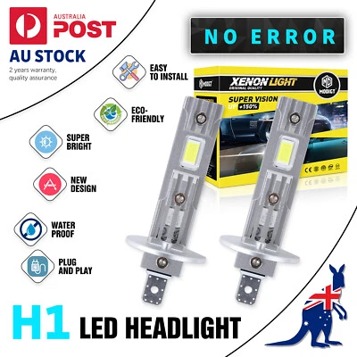 2x H1 LED Headlight Globes 6000LM Fit Mazda 323 Astina 1995-1997 MX-6 1991-1997 - image 1 of 4