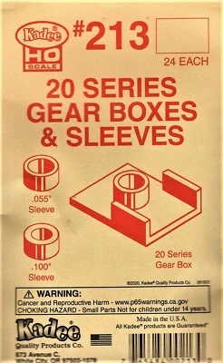 HO Scale Kadee #213 20-Series Gearboxes & Sleeves (24) pcs - Image 1 of 4