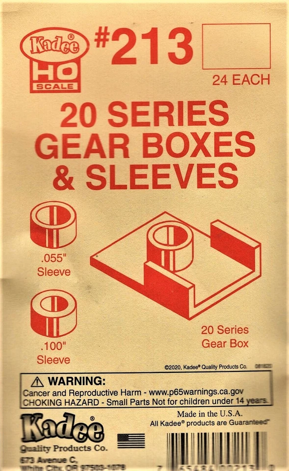 HO Scale Kadee #213 20-Series Gearboxes & Sleeves (24) pcs - Image 1 of 4