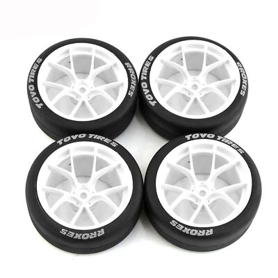 New For 1:10 Onroad Rc Car Wheels Tires Set For amiya Hpi Hsp Traxxas Nitro 4tec - Image 1 of 4