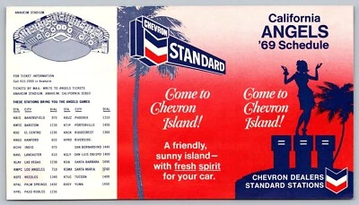 Baseball Collectibles | 1969 California Angels Pocket Schedule - Image 1 of 2